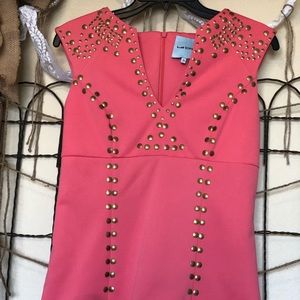 La Cite coral Studded top.
